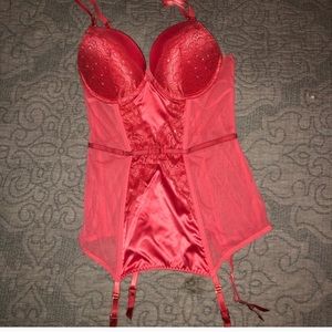 Adore Me Red Corset
